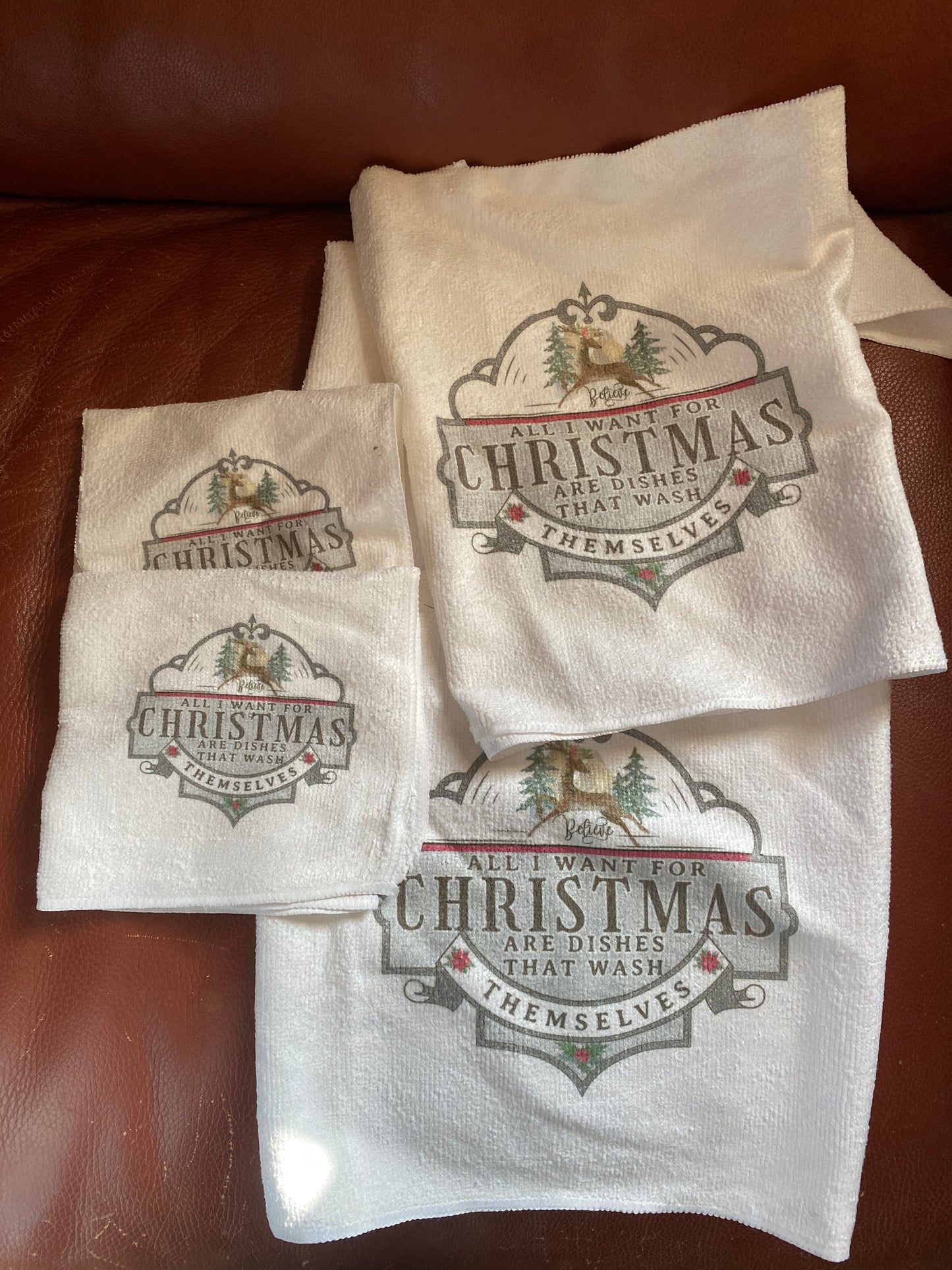 Kitchen Towel set - personalized Dish Towel Set