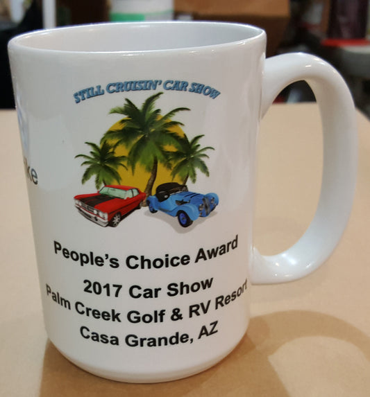 15 OZ WHITE CERAMIC MUG