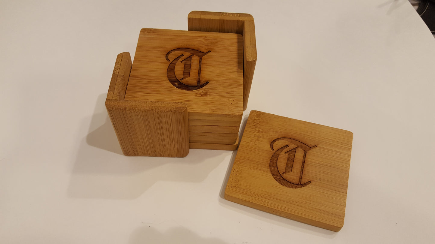 BAMBOO 4 COASTER SET