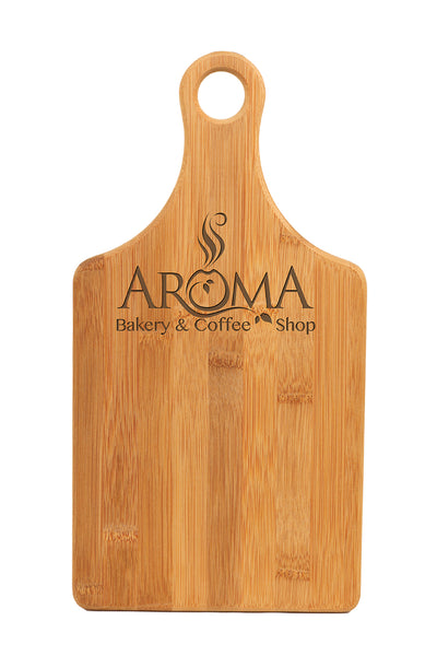 BAMBOO PADDLE SHAPE CUTTING BOARD