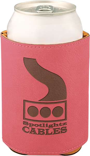 Pink Leatherette Beverage Holder