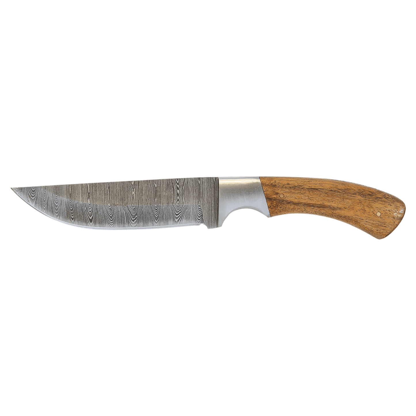 Damascus Fixed Blade Knife with Sheath Personalized