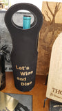 Leatherette Wine Bag - personalized and in 8 colors