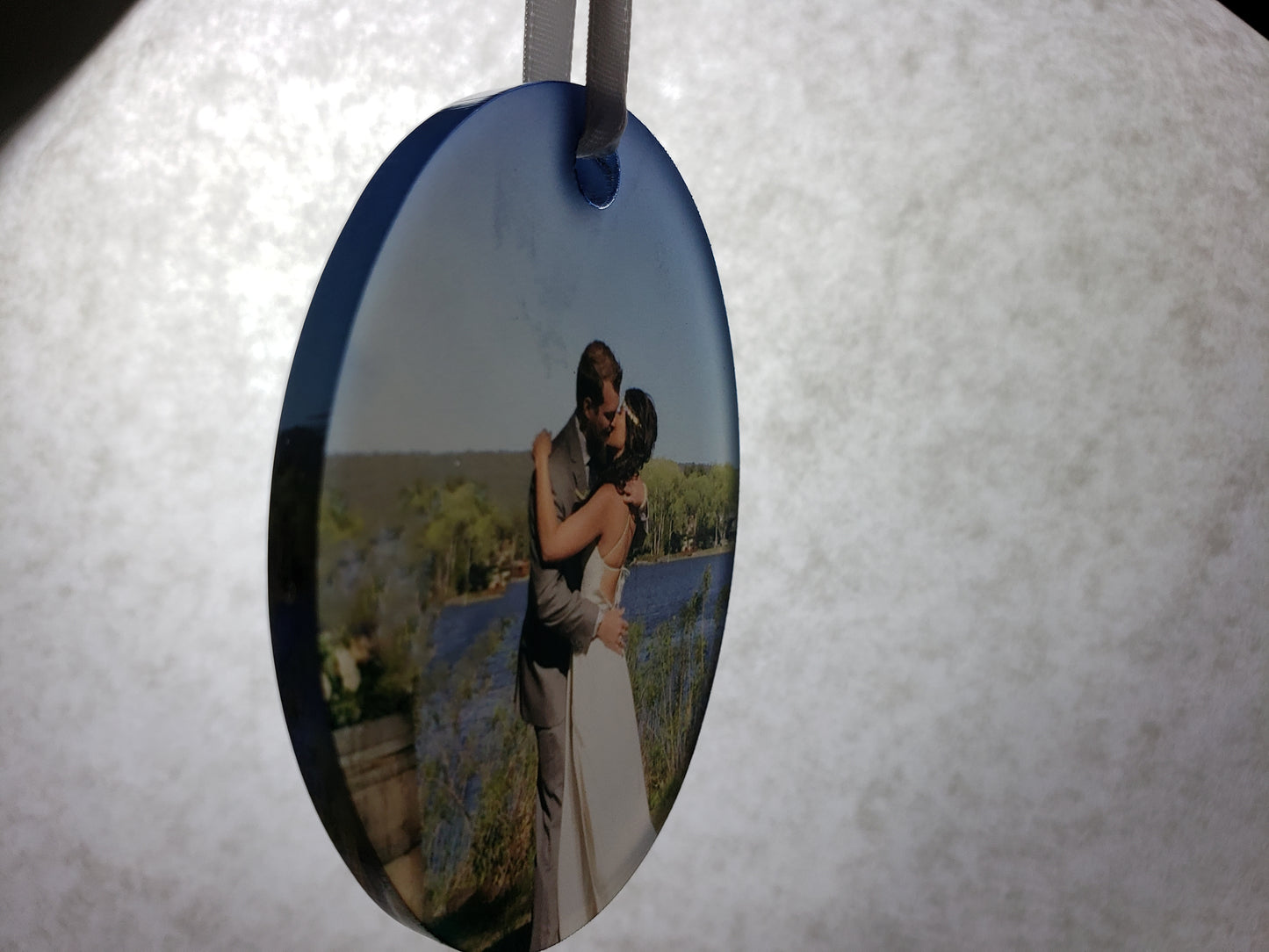 Acrylic Oval Photo Ornament