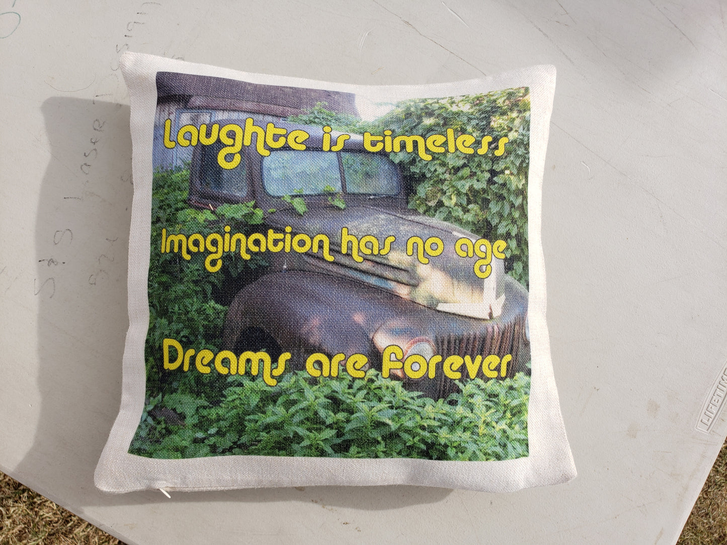 Personalized Linen Sofa Pillow