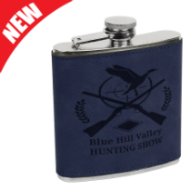 Leatherette Flask Available in 9 Leather Colors, Personalized