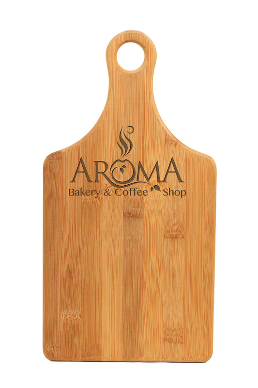 BAMBOO PADDLE SHAPE CUTTING BOARD