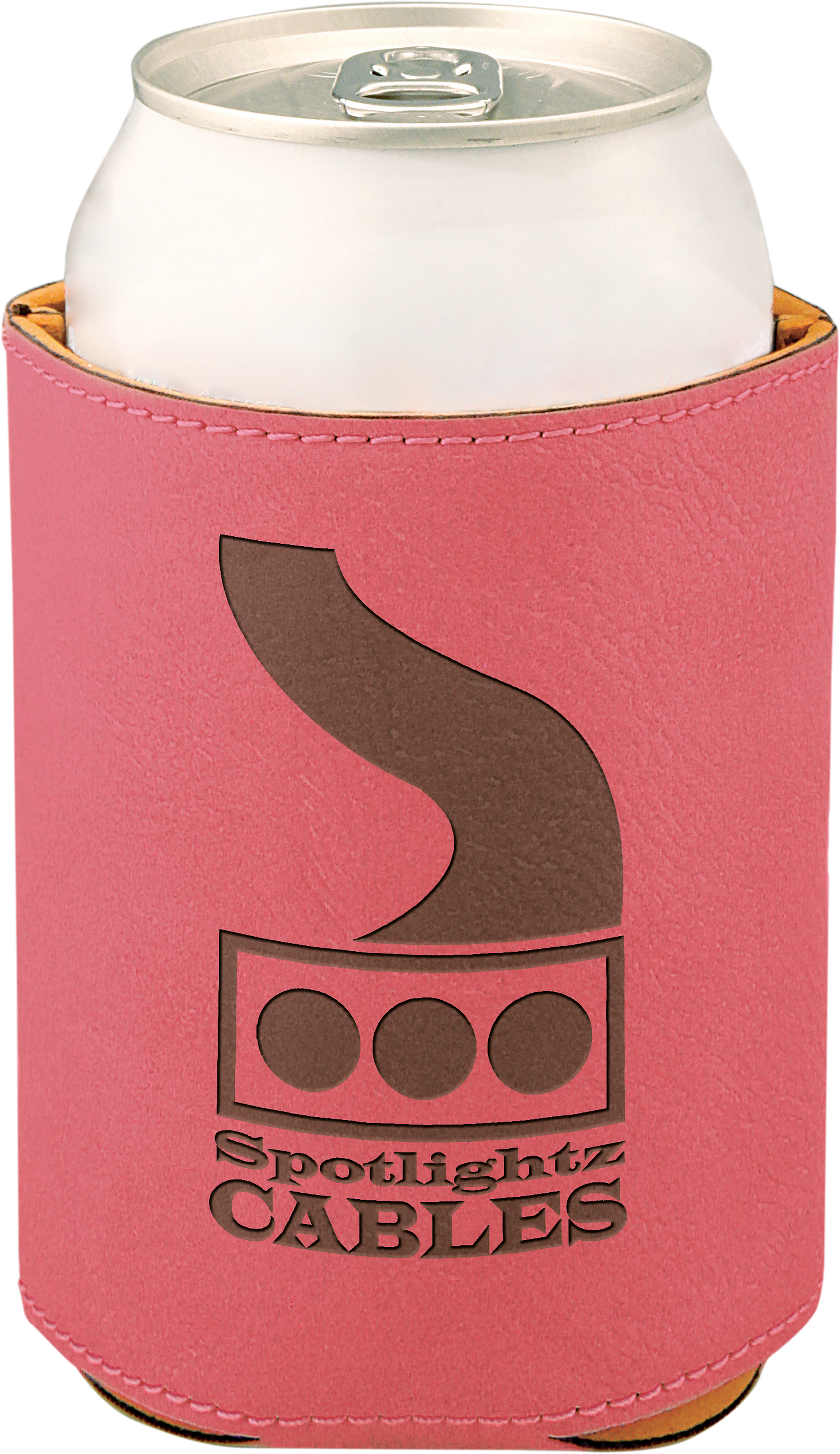 Pink Leatherette Beverage Holder
