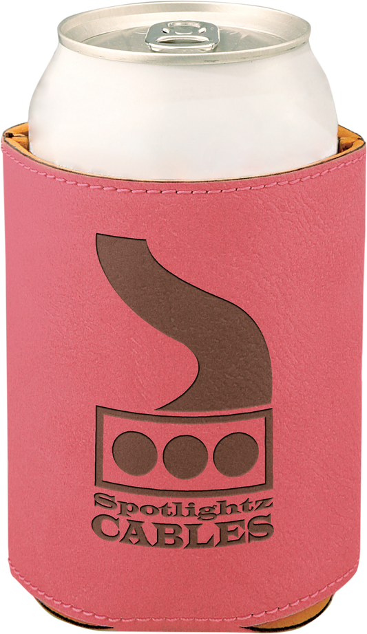 Pink Leatherette Beverage Holder