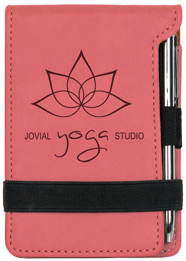 Leatherette Mini Notepad & Pen