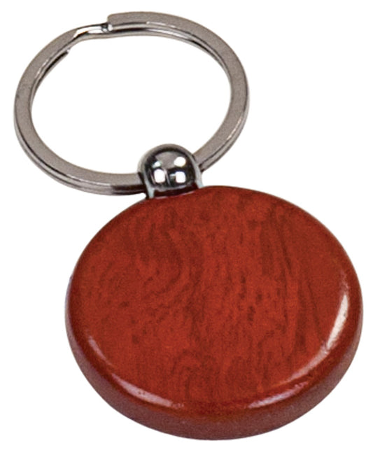ROUND ROSEWOOD KEYCHAIN