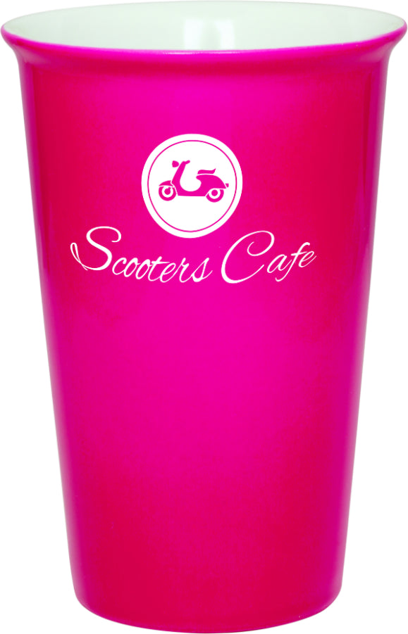PINK CERAMIC LATTE MUG