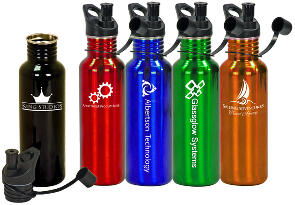 GLOSS RED LASERABLE WATER BOTTLE