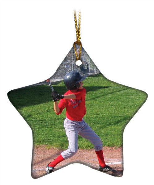 STAR CERAMIC ORNAMENT-2 SIDED