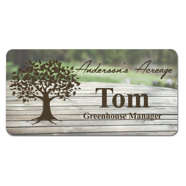 SUBLIMATED FULL COLOR NAME BADGES
