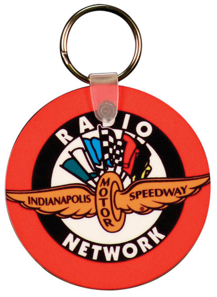 GLOSSY PLASTIC ROUND KEY CHAIN