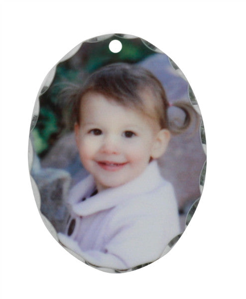 LARGE OVAL ONE SIDED PENDANT